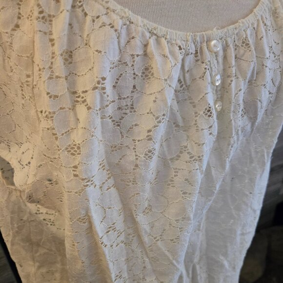 🤍 George Plus Lace Cap Sleeve Blouse - 2X - Picture 3 of 4